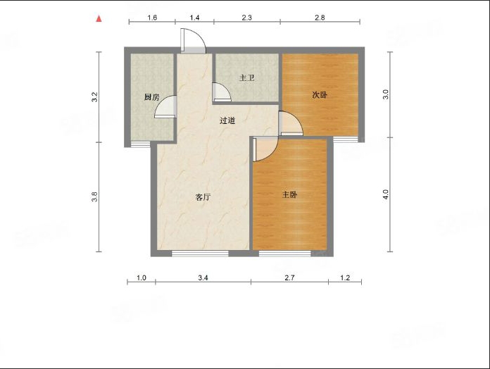 天佑嘉州润园,天佑嘉州润园1200元/月60.13㎡2室1厅1卫1阳台电梯13