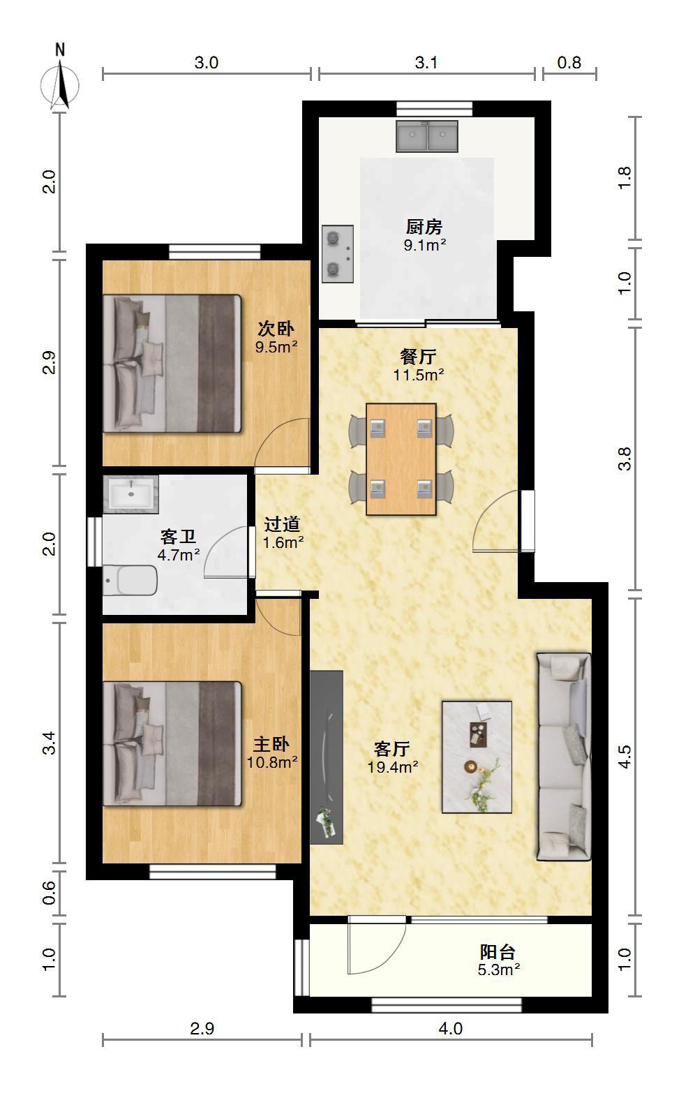 佳兆业水岸悦府,水岸佳苑东方中小5住3毛坯南北82.53平32万全款11