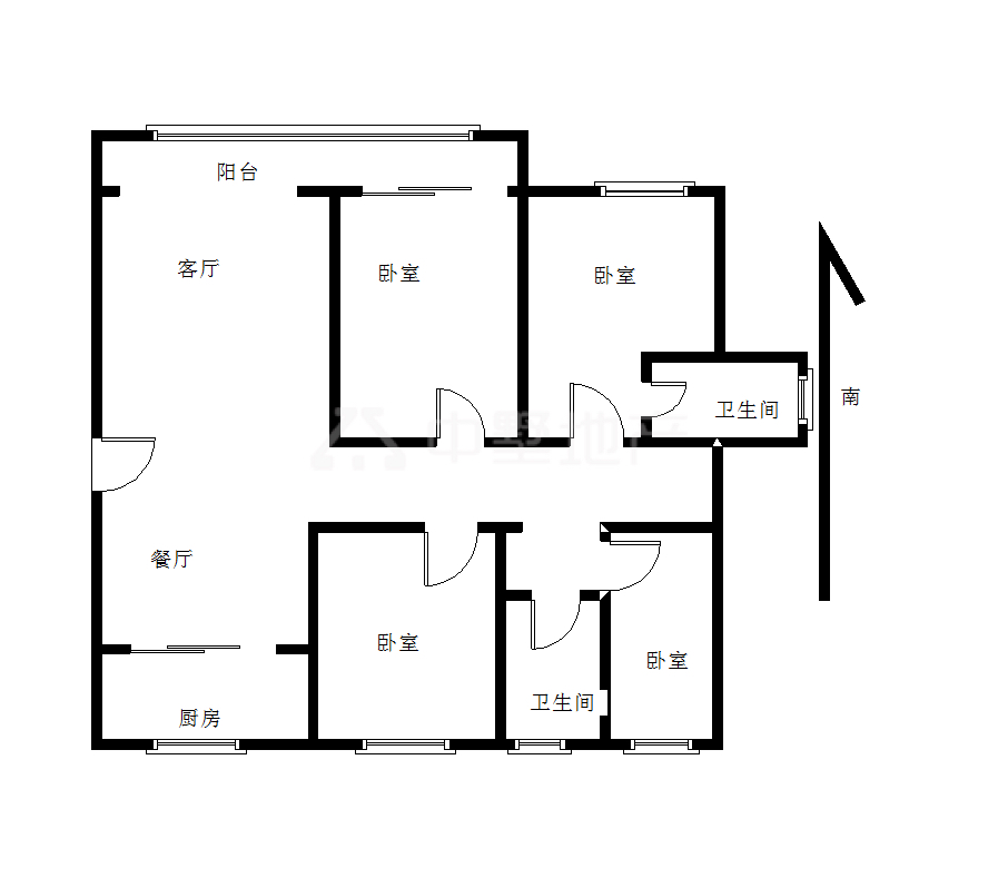 蚌山区城东豪装4室2厅2卫二手房出售11