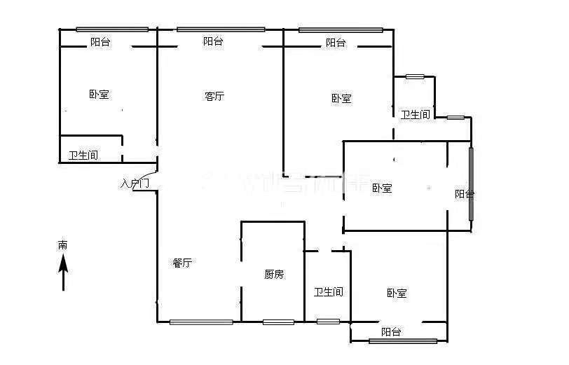 临渭区城中毛坯4室2厅3卫二手房出售14