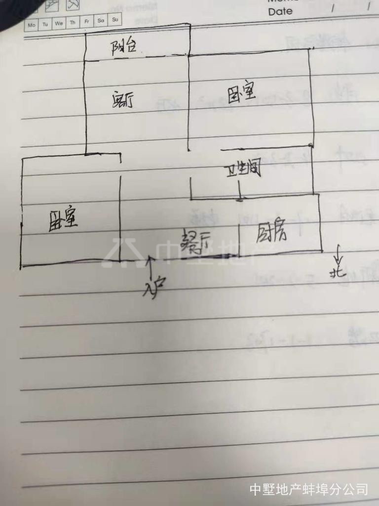 蚌山区新城实验本校精装3室2厅1卫二手房出售12