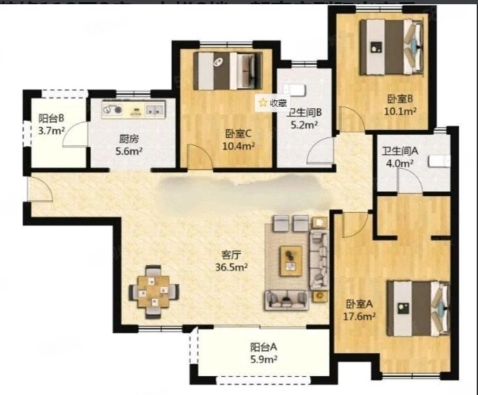 融创栖霞府北苑,万达栖霞府北苑 自住三房 家电家具都很新13