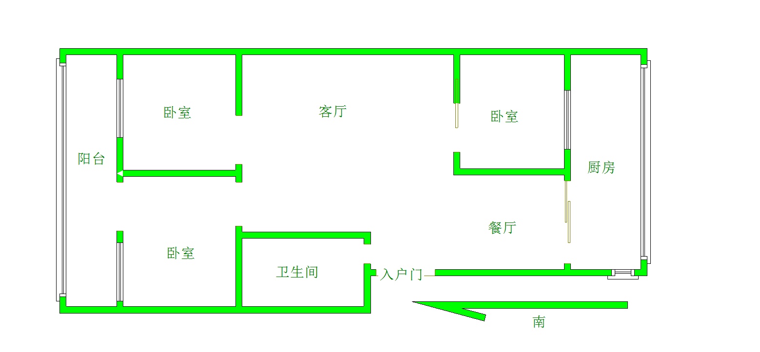 城区城区精装3室2厅1卫二手房出售11