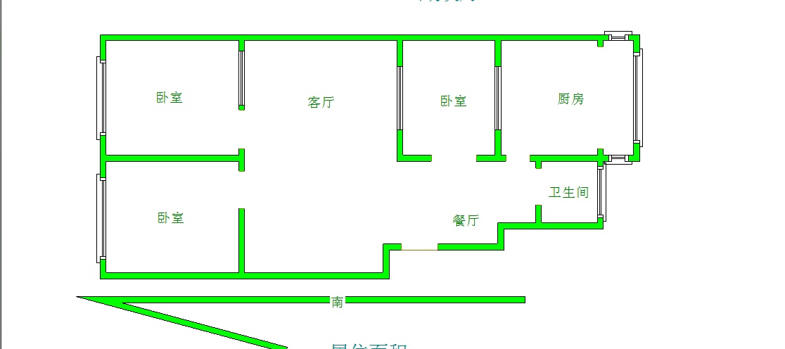 参府西街西北角小区,参府西街西北角小区130㎡毛坯，多条公交经过10