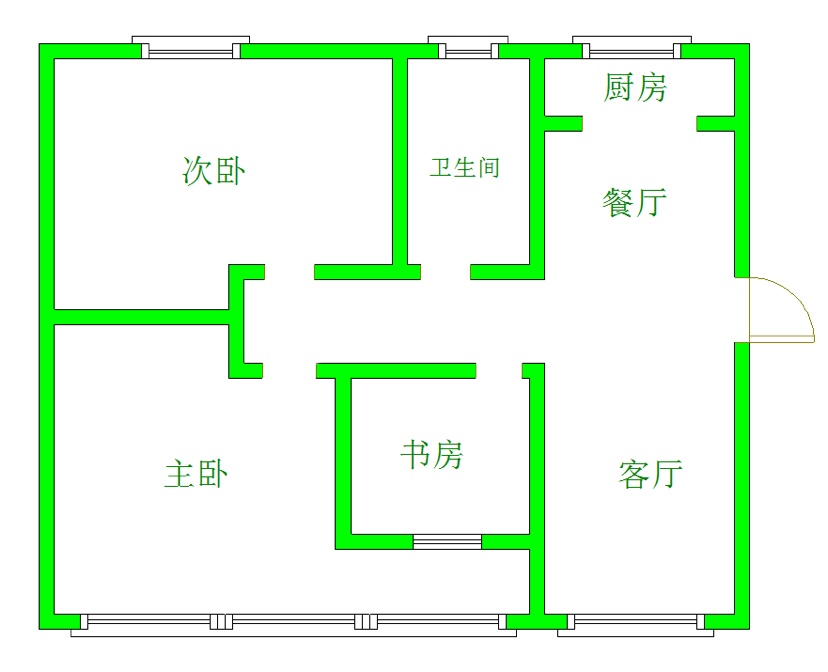 盐湖区空港南区毛坯3室2厅1卫二手房出售10