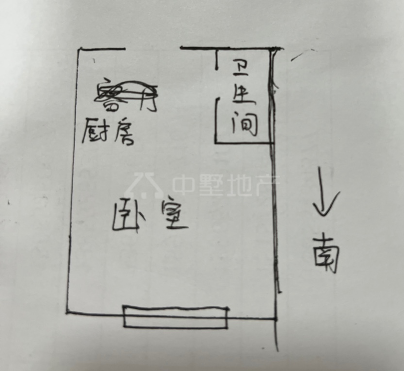 奥园广场,精装  1室1厅1卫  诚心卖6