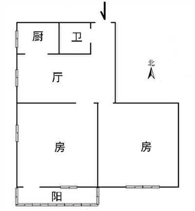 滨江苑,高琦四中本部！滨江苑4楼两室精装，全明户型，拎包即住！10