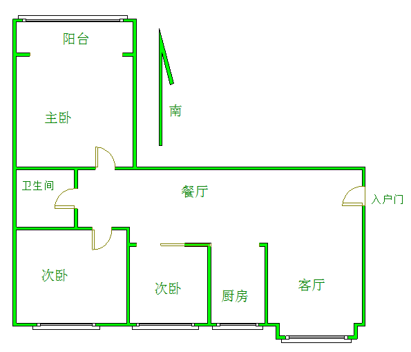 新城区体育场精装3室2厅1卫二手房出售3