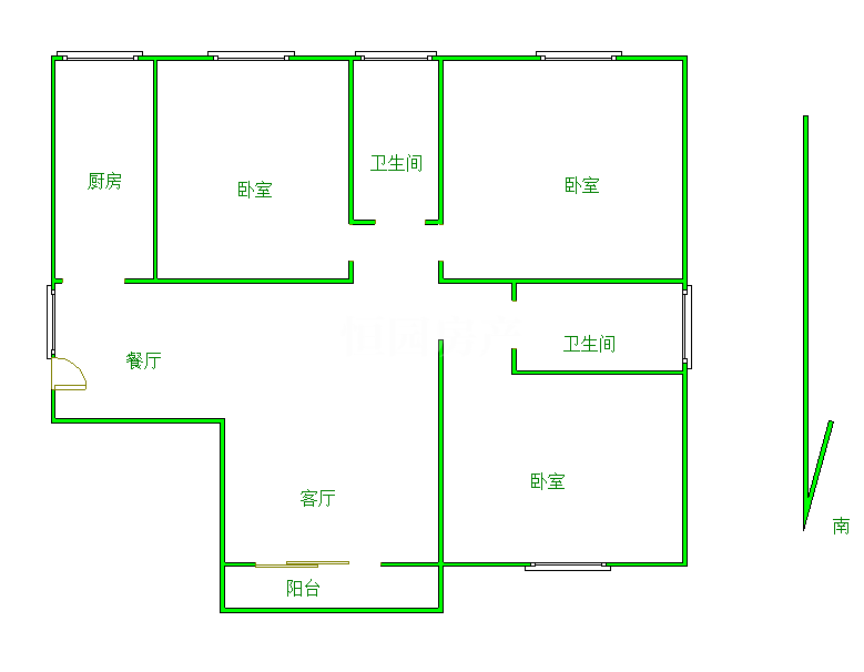 埇桥区城东毛坯3室2厅2卫二手房出售10