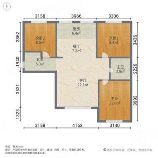 景程南北通透三室精装-景程二手房价