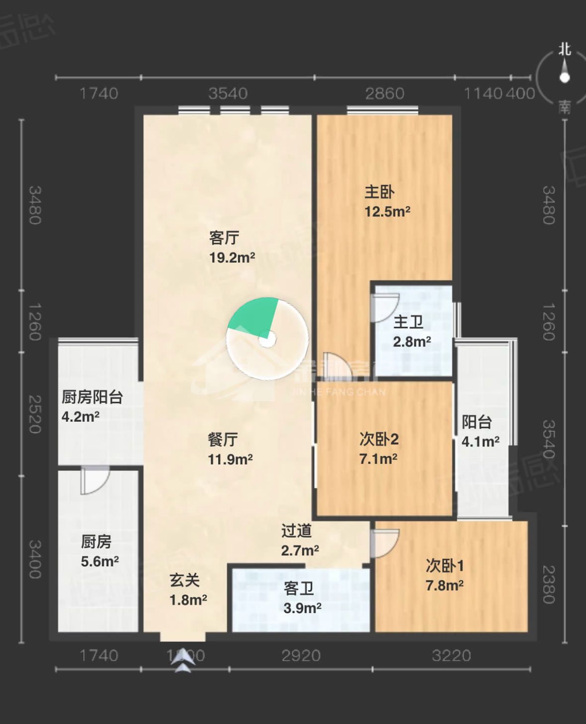 恩施市金桂大道精装3室2厅2卫二手房出售12