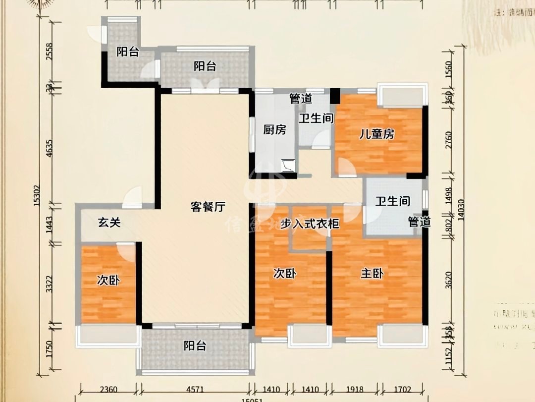 江城区江城精装4室2厅2卫二手房出售14