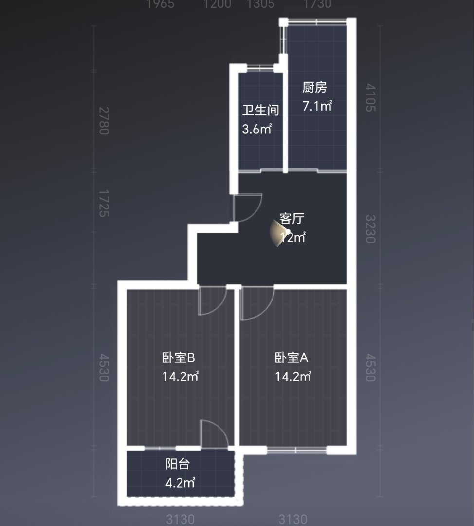 人民路310号,人民路310号61㎡2室1厅1卫1阳台精装修，上班族的选择6