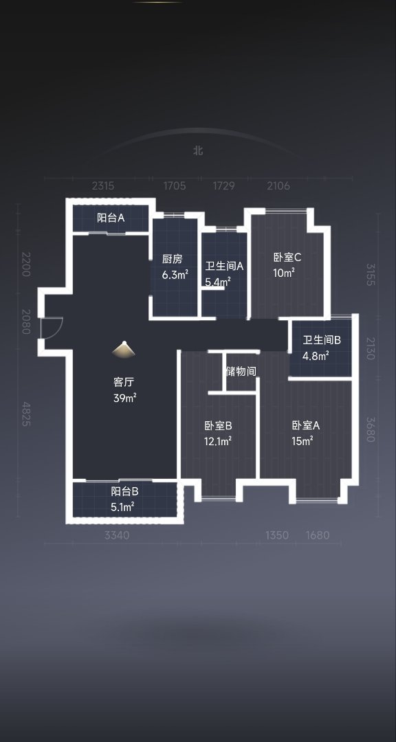 迎江区绿地毛坯3室2厅2卫二手房出售14