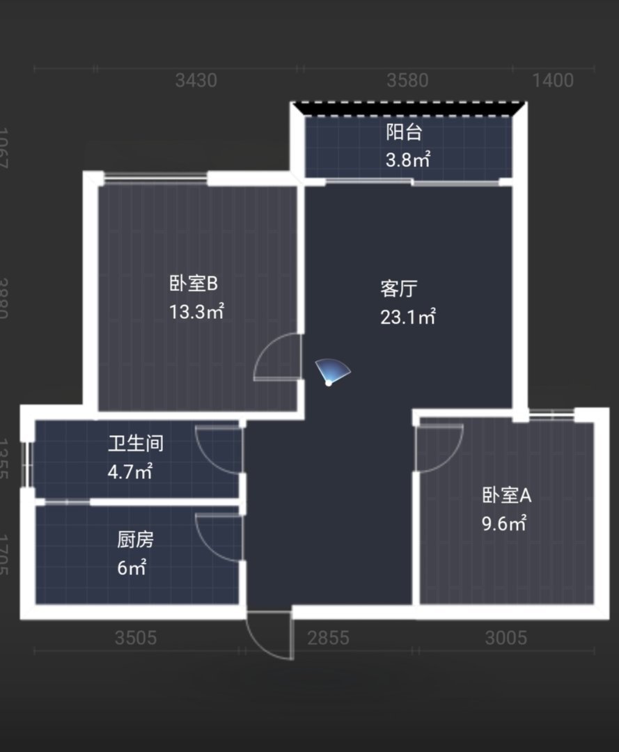 西湖绿洲城二期,西湖绿洲城76.45平方，两室一厅精装修有150平方平台8