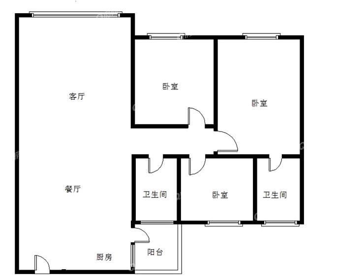 盈彩美地,盈彩美地92.5㎡3室2厅1卫1阳台精装，看房有钥匙13