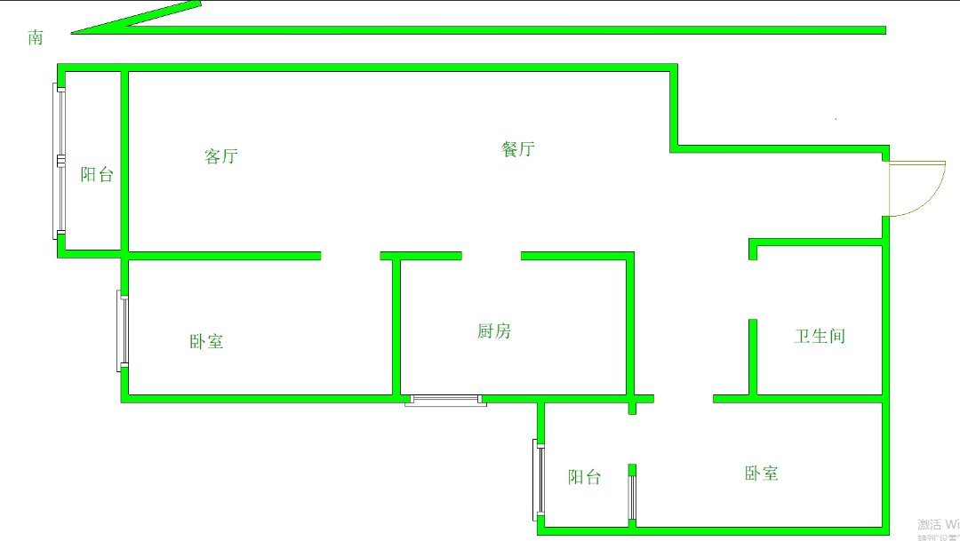 水城嘉苑,湖边房  精装两室，家具家电齐全，拎包入住。12