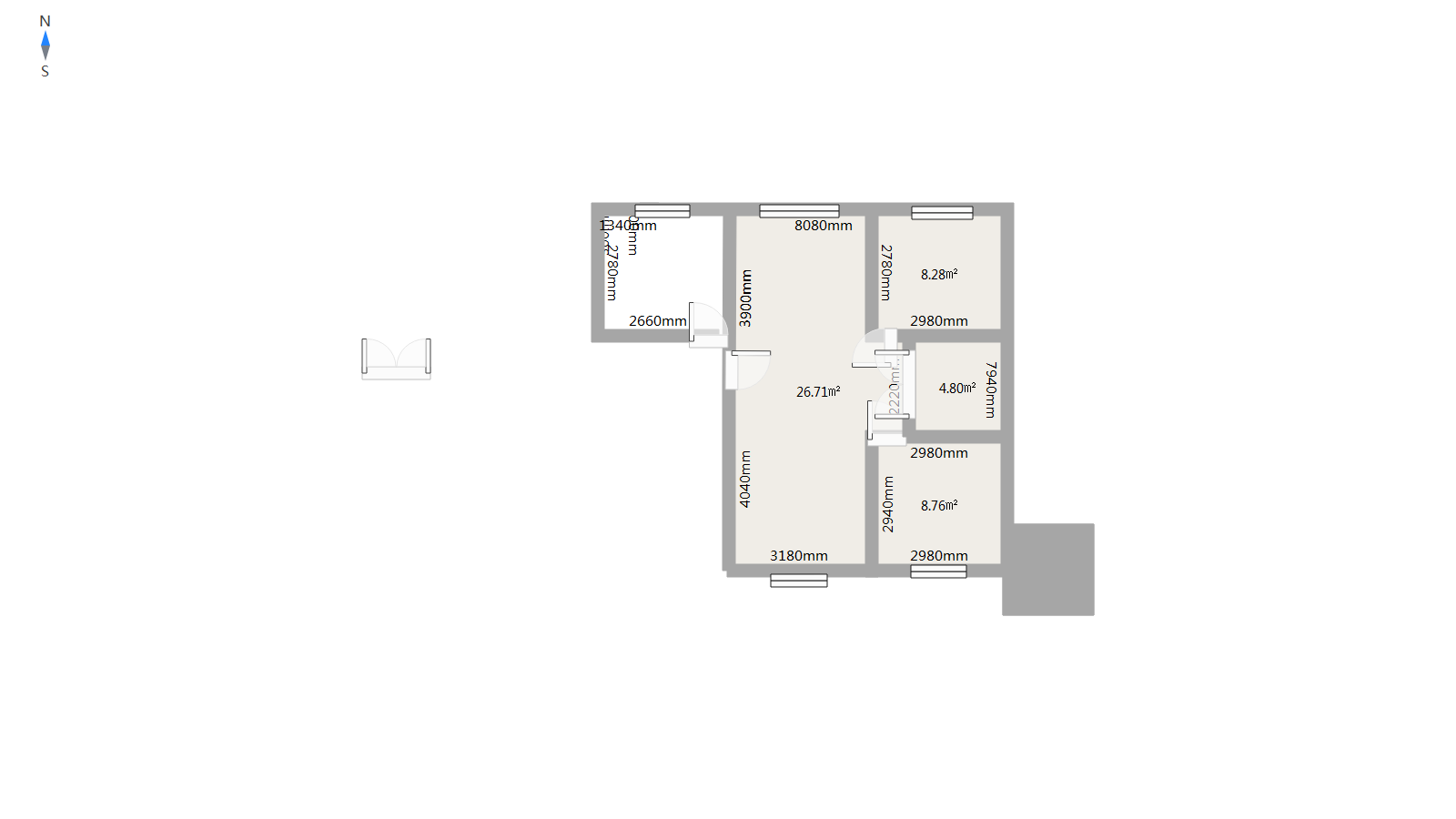 龙畔家园,龙畔家园，电梯4层112平2室独立厨房，49万可议房本满5年10