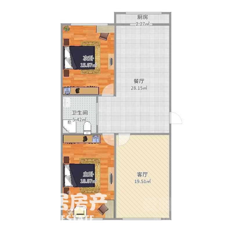 新华街2号楼,新华街73平步梯4层 3室可改通厅 仅售18万可议10