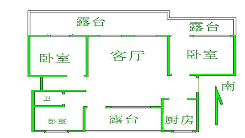 东建德州花园,东建德州花园 61.94平米 45万8