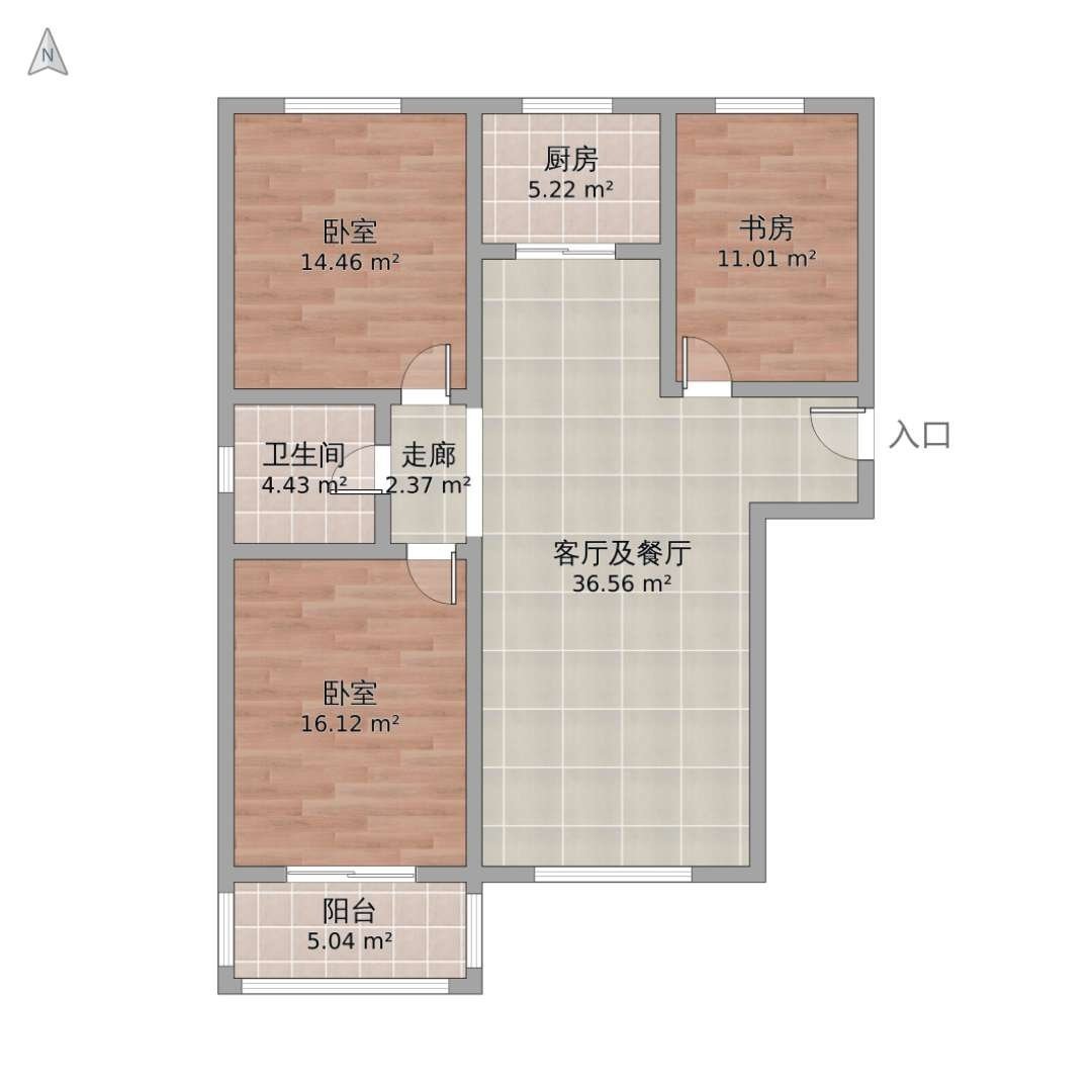 麒麟区东片区精装3室1厅1卫二手房出售12