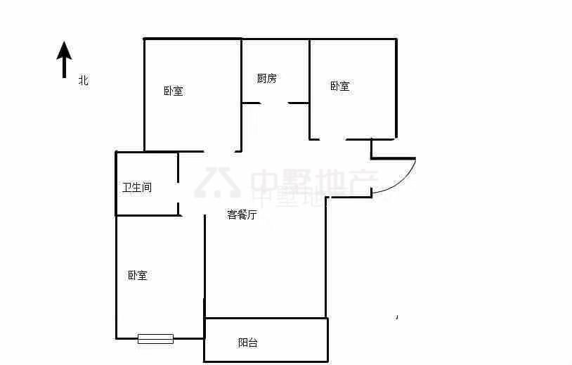 田家庵区山南新区精装3室2厅1卫二手房出售11