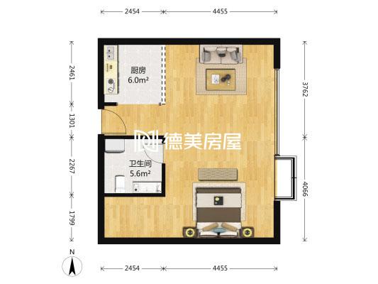 新城国际,新城国际三期 东向开间 高层 观景CBD公园11