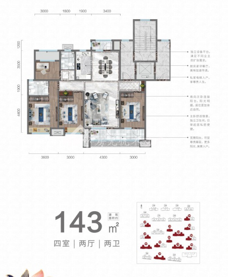 碧桂园太白园筑,性价比超高的4室2厅2卫2阳台 阳光 视线 无忧！13