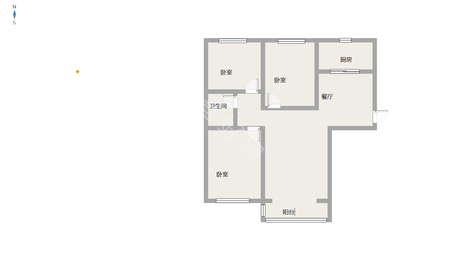 城区晋钢片区精装3室2厅1卫二手房出售11