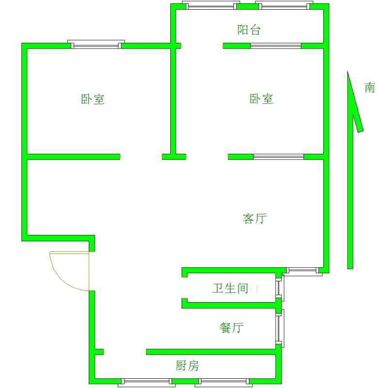 东昌府区东昌府普通2室2厅1卫二手房出售7