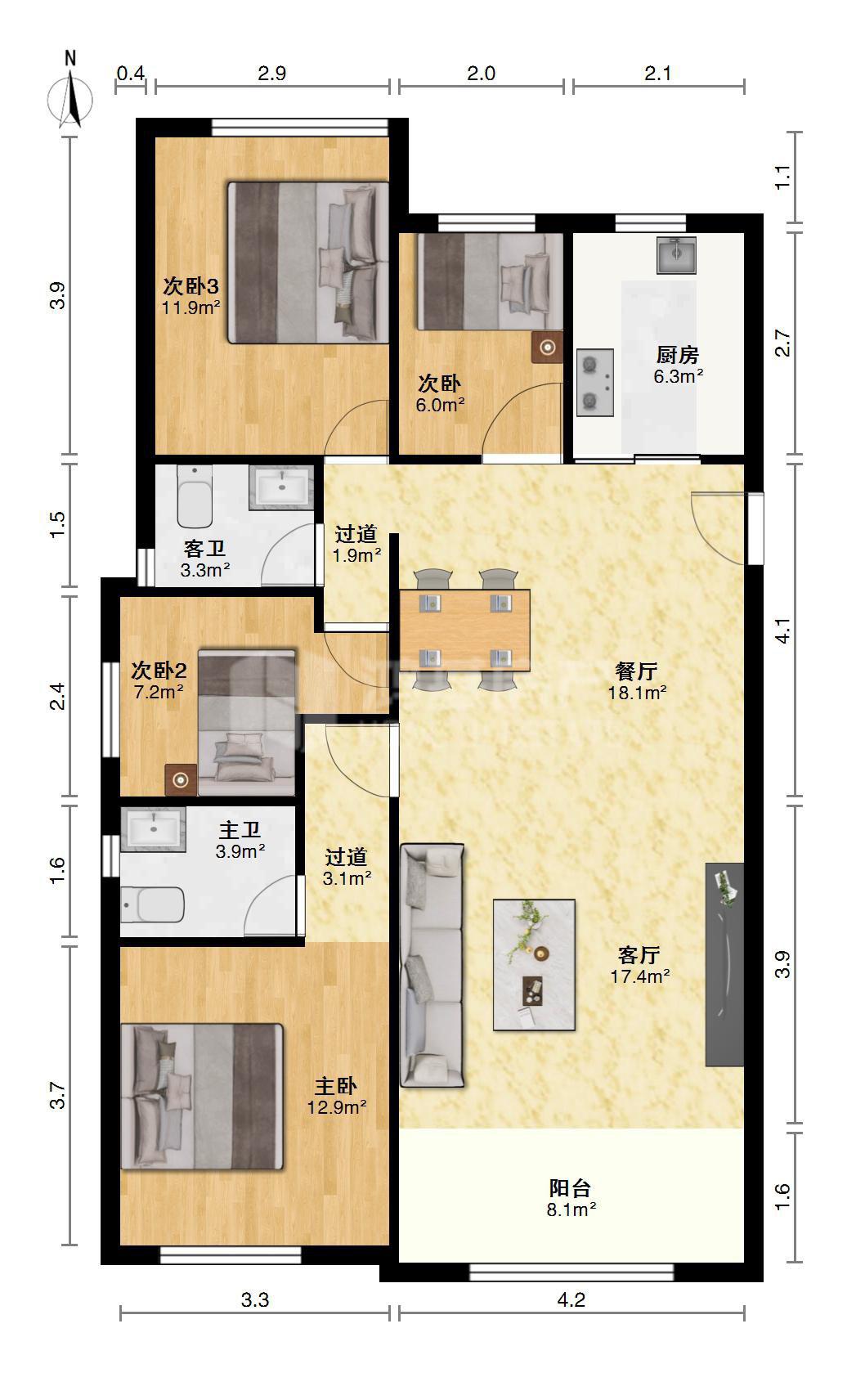 银亿上尚城A07地块御景,精装大四房，拎包入住出门学校和地铁14