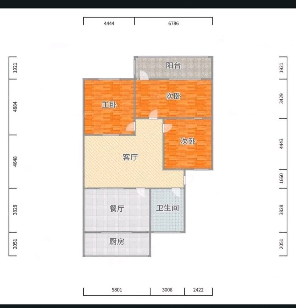 临沭县城东毛坯3室2厅1卫二手房出售10