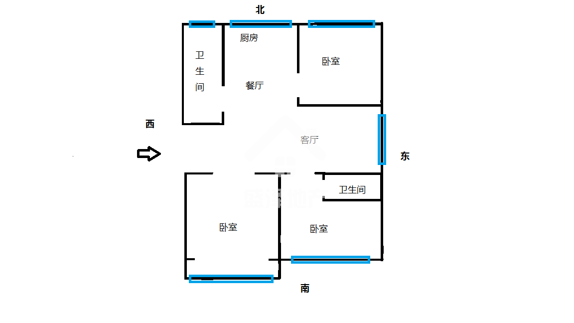 睢阳区睢阳毛坯3室2厅2卫二手房出售13