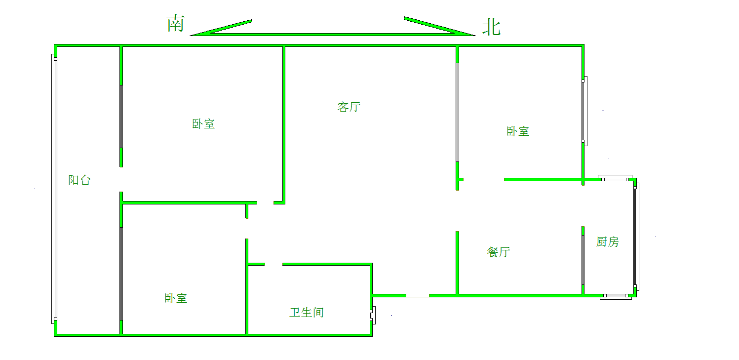 劳动局家属院,建东附近，好楼层，南北三居室，大红本！！！10