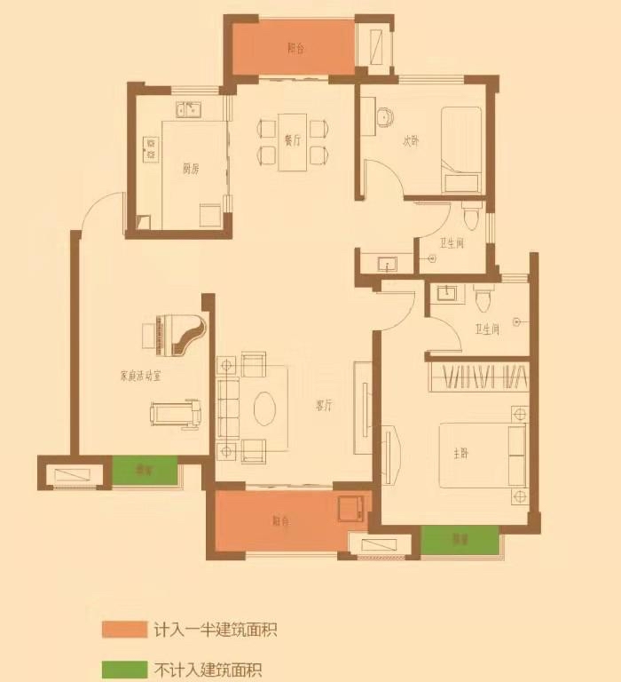 泾县城东毛坯3室2厅2卫二手房出售12