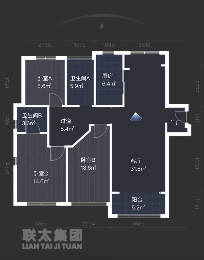 开福区伍家岭精装3室2厅2卫二手房出售13