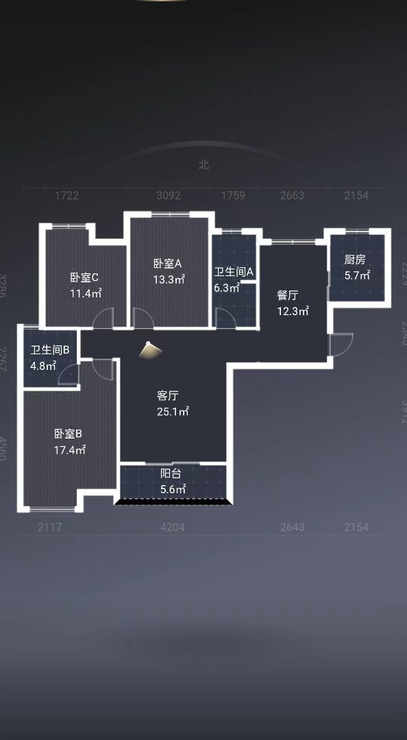 迎江区绿地豪装3室2厅2卫二手房出售13