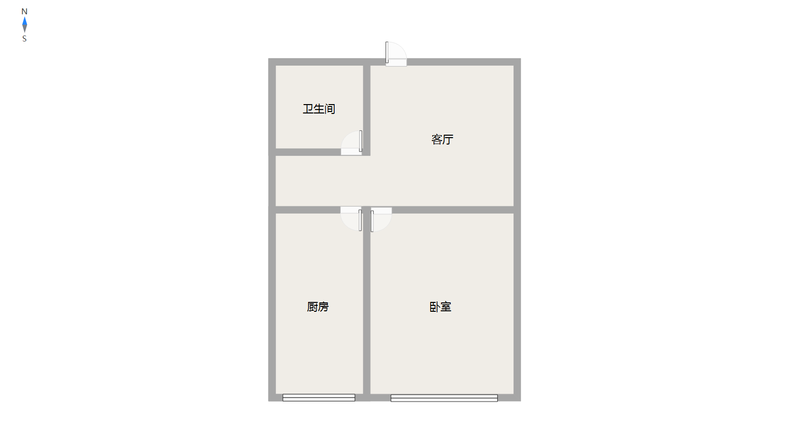 胜利宾馆,胜利宾馆北回迁 1室1厅1卫 57平 20.8万9