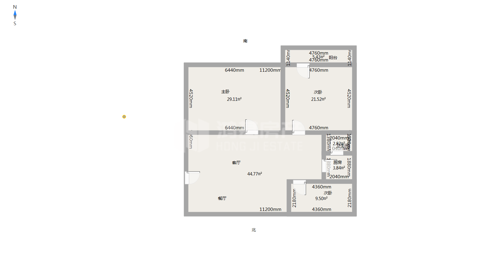 广场南路,3室2厅1卫2阳台广场南路1800元/月，家电齐全，拎包入住9