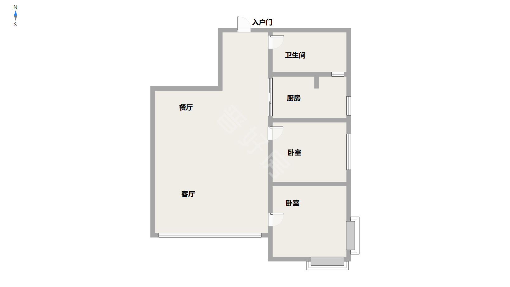 城区泽东片区普通2室2厅1卫二手房出售9