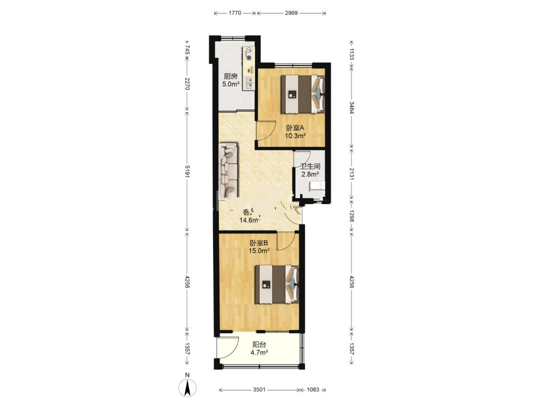 孝肃路水利局大院,2中附近水利局宿舍 家具家电齐全 空调3台 适合陪读9