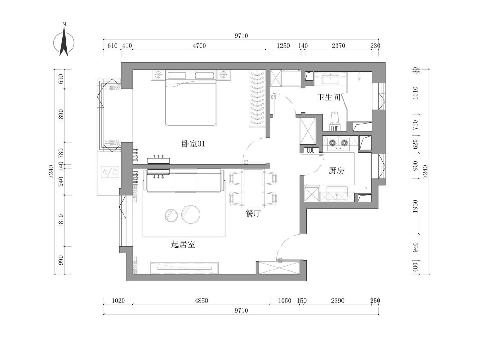 凤凰城,精装大一居 诚意出租 家私齐全 可拎包入住13