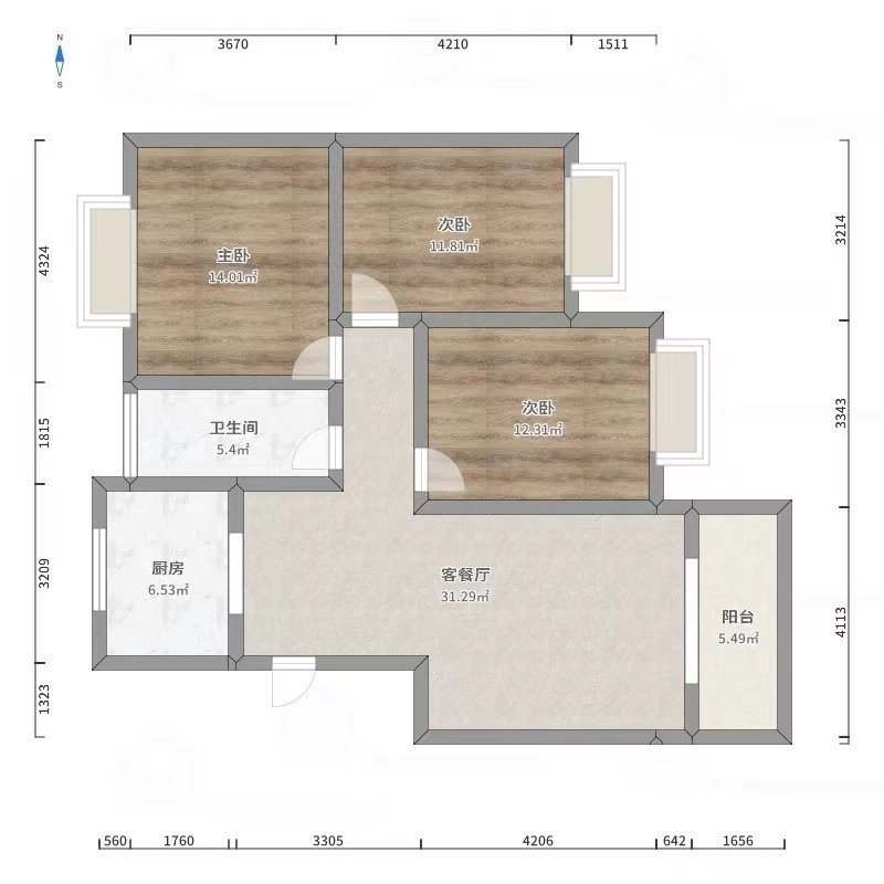 凉都人和园,万达广场附近人和园带大平台花园可按揭13