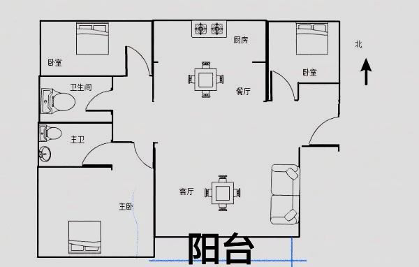 西平县城中精装3室2厅2卫二手房出售12