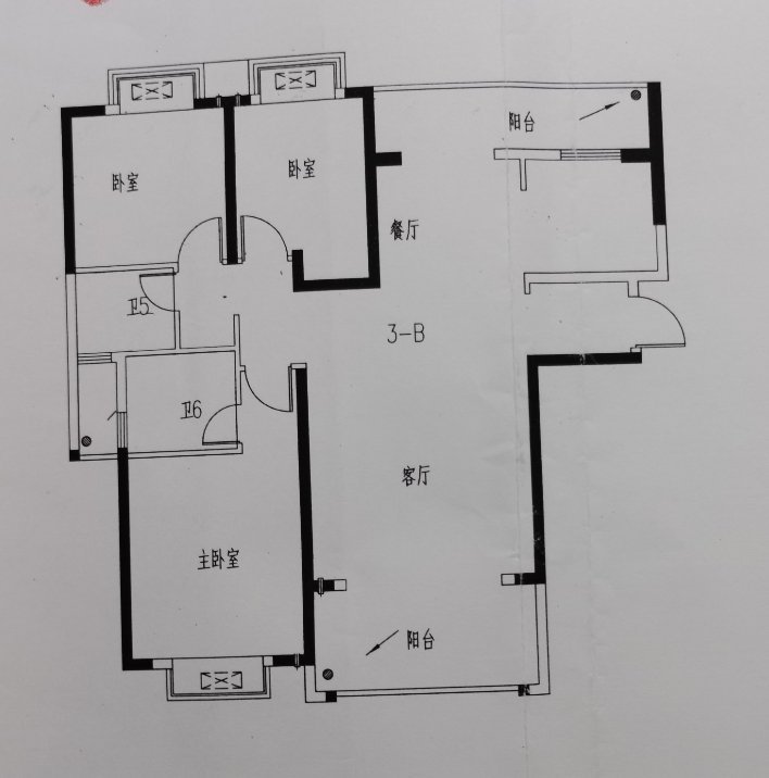 豆制品厂家属院,年轻时尚 精致3室2厅2卫1阳台 观景房 享受生活从这里开始10