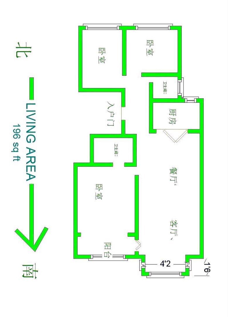 金柱海德公园,家具家电齐全，拎包入住，13