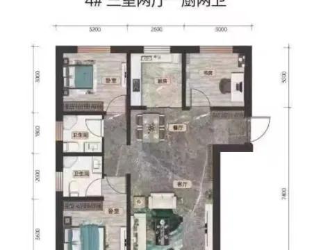 森源绿茵庭院3室2厅2卫毛坯