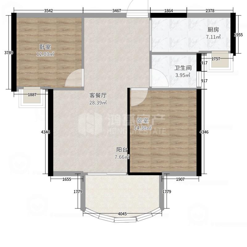 国金印象,大社区,生活交通方便,1室1厅1卫1阳台900元/月7