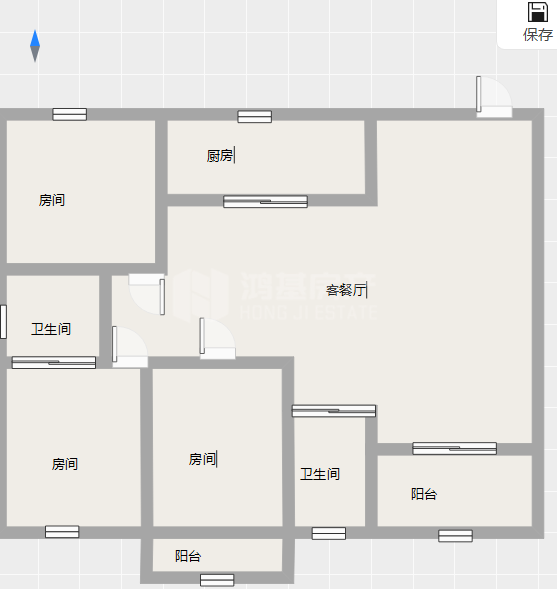 洪都一区,3室2厅2卫2阳台洪都一区2000元/月，家电齐全，拎包入住11