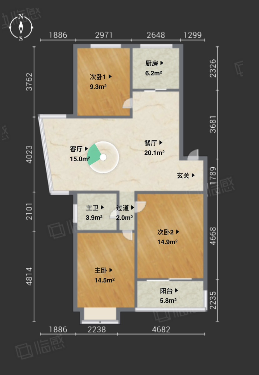 怡景名园,怡景名园 临近天宇广场 小区安静 得房超高 采光佳 全景落地8